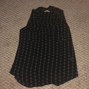 Black button down tank top